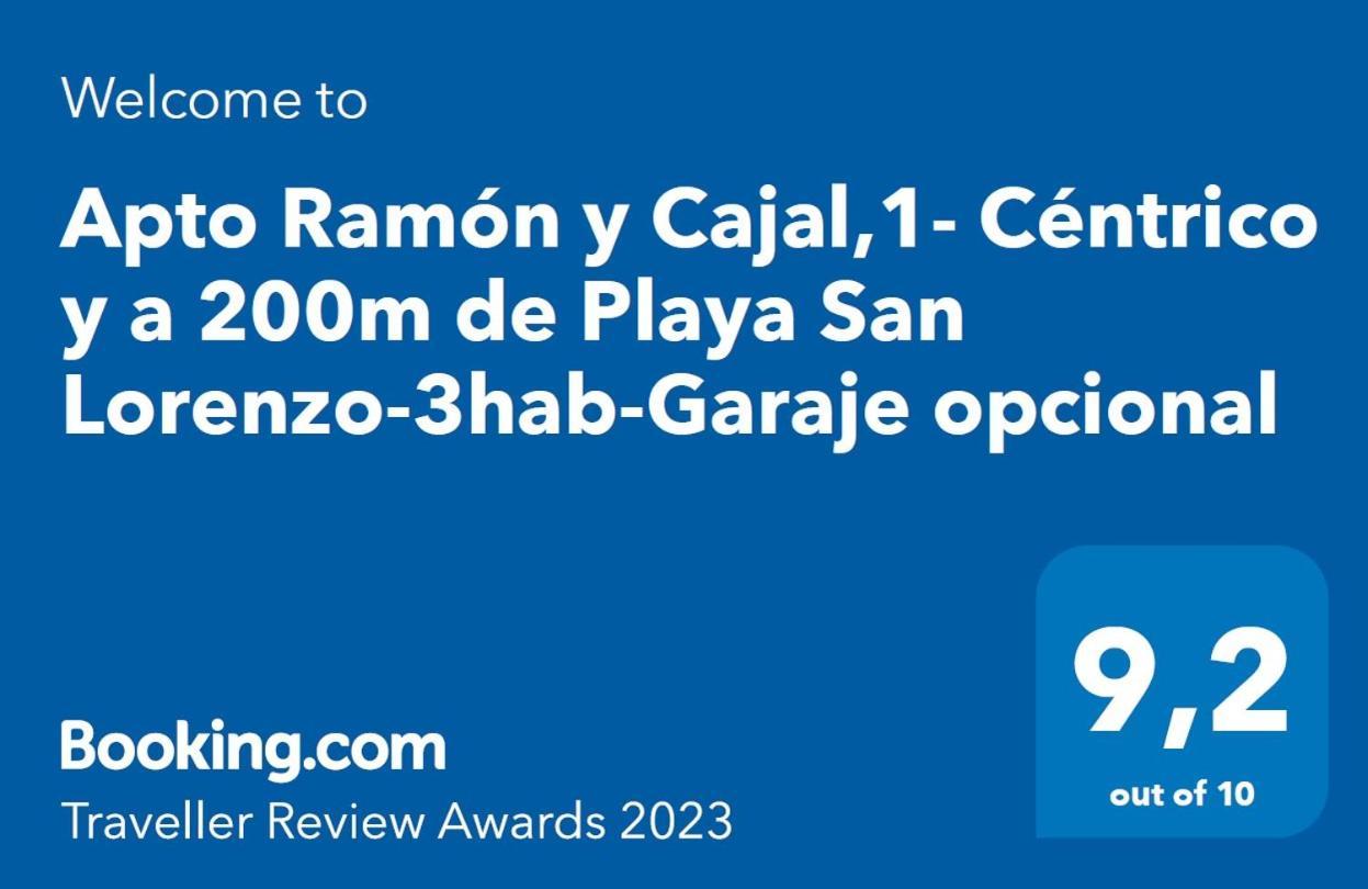 Apto Ramon Y Cajal,1- Centrico Y Cerca De Playa San Lorenzo-3Hab Garaje Opc Gijón Buitenkant foto